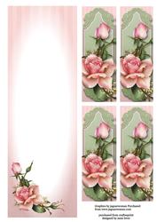 Gorgeous Pink Roses Large Dl Insert