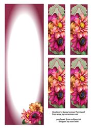 Beautiful Dahlia Blooms Large Dl Insert