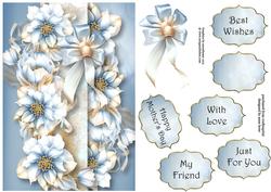 An Abundance of Pale Blue Hellebore A5