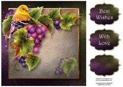 Violet Vines 8x8 Quick Topper
