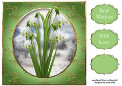 The Snowdrops 8x8 Quick Topper