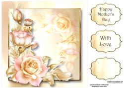 Pale Golden Pink 8x8 Quick Topper