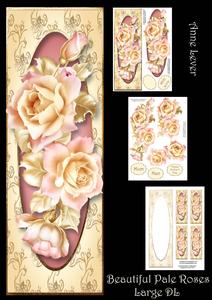 Beautiful Pale Roses Large Dl Mini Kit