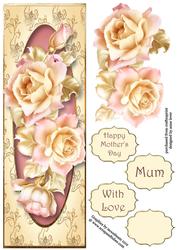 Beautiful Pale Roses Large Dl