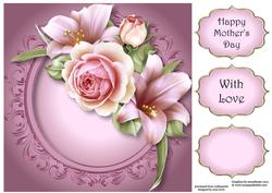 Roses & Lilies 8x8 Quick Topper