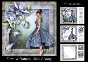 Floral & Flutters - Blue Beauty