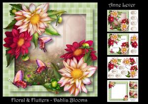 Floral & Flutters - Dahlia Blooms
