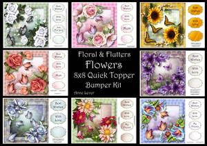 Floral & Flutters Flowers 8x8 Bumper Kit