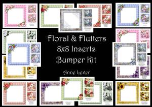 Floral & Flutters 8x8 Inserts Bumper Kit