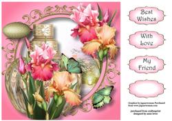 The Scent of Blush Iris 8x8 Quick Topper