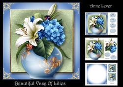 Beautiful Vase Of Lilies