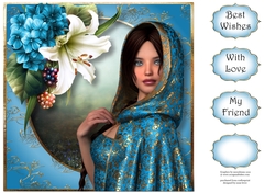Beautiful In Blue 8x8