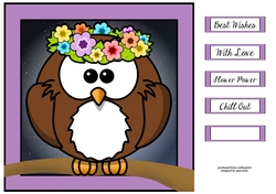 The Flower Child Owl 8x8