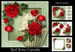 Red Roses Cupcake