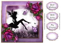 Full Moon Fae & Twilight Roses 8x8