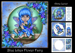 Blue Lilies Flower Fairy