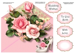 Envelope Of Flowers - Wedding Roses 8x8