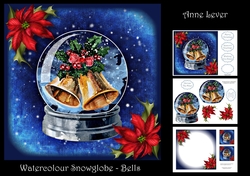 Watercolour Snowglobe - Bells