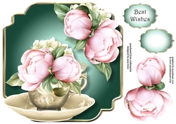 Pink Peony - Teacup & Saucer