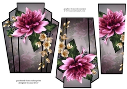 Art Deco Stacker - Purple Dahlia
