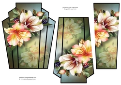 Art Deco Stacker - Peruvian Lilies