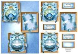 Frame Trio Christmas - Glittering Blue