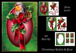 Christmas Robin & Bow