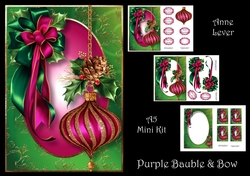 Purple Bauble & Bow