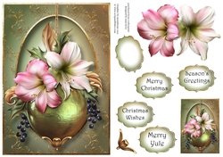 Christmas Amaryllis A5