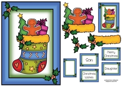 Colourful Christmas - Gingerbread Man A5