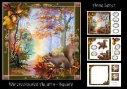 Watercoloured Autumn - Square