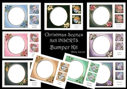 Christmas Scenes 8x8 Inserts Bumper Kit