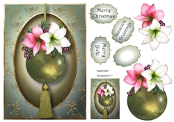 Merry Christmas Amaryllis A5