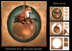 Christmas Fox - Beautiful Bauble
