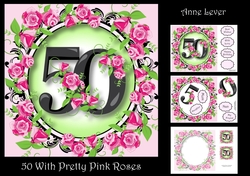50 With Pretty Pink Roses