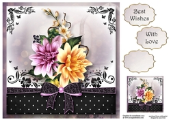 The Gift Of Dahlias 8x8