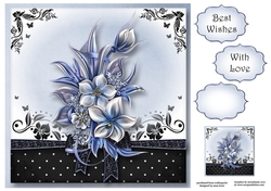 The Gift Of Winter Florals 8x8