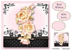 The Gift Of Pale Pink Roses 8x8