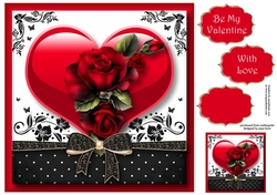 The Gift Of Hearts & Flowers - Valentines 8x8