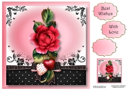 The Gift Of The Strawberry Rose 8x8