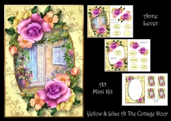 Yellow & Lilac At The Cottage Door