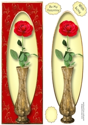 Single Red Rose Lge DL