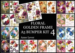 Floral Golden Frame Bumper Kit 4