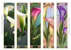 Beautiful Bookmarks - Calla Lilies