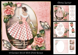 A Garden Stroll With Pink Roses