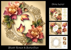 Blush Roses & Butterflies