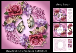 Beautiful Belle Roses & Butterflies