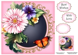 Beautiful Summer Blooms In Pink 8x8