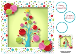 Christmas Bauble Tree 8x8