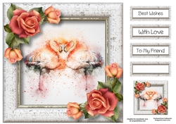 Fabulous Flamingos 8x8